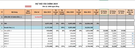 Mẫu Kế Hoạch Tài Chính Bằng Excel Kiến Thức Cho Người Lao Động Việt Nam