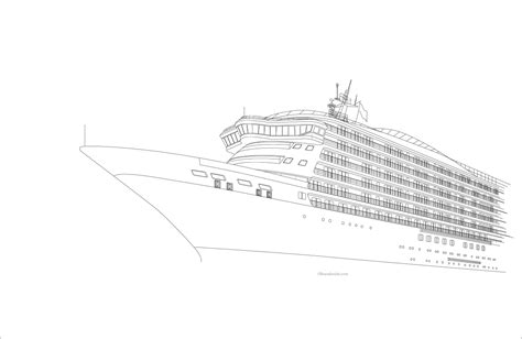 Cruise Ship Drawing at PaintingValley.com | Explore collection of ...