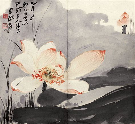 Pin By Teesign On Lotus Art Chinese Art Painting Floral Painting