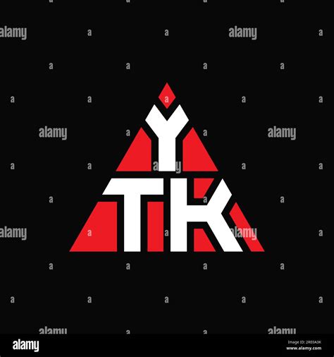 ytk triangle letter logo design  triangle shape ytk triangle logo