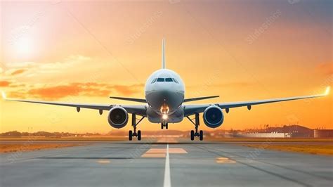 Best Aircraft Illustration Powerpoint Background For Presentation ...