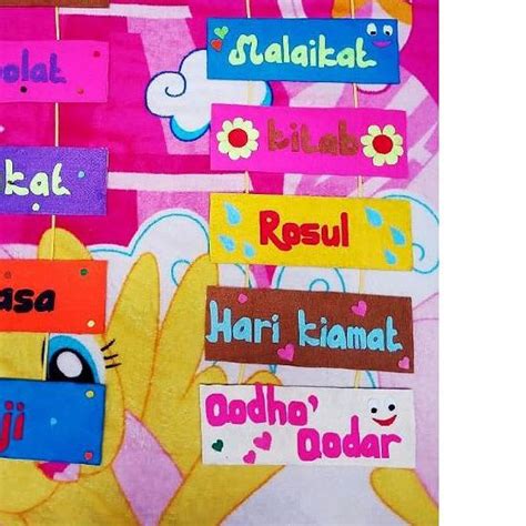 Jual SET RUKUN IMAN ISLAM HIASAN GANTUNG HIASAN DINDING PRAKARYA