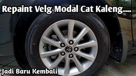 Cat Velg Mobil Pakai Cat Semprot Samurai Paint Y Crystal Silver