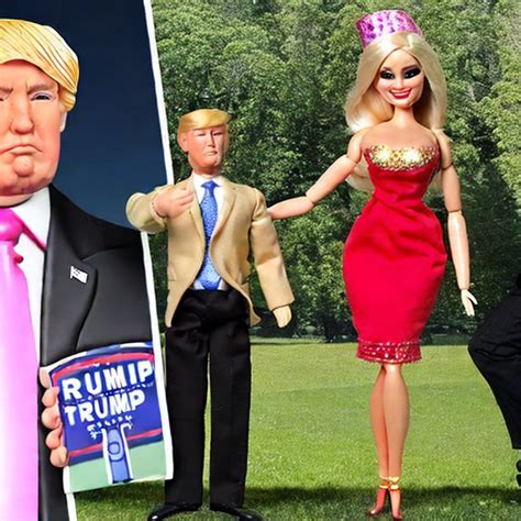 Stabilityai Stable Diffusion Donald Trump As Barbie Doll