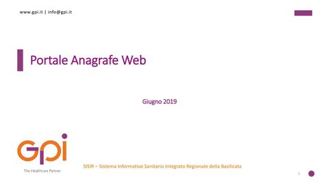 Portale Anagrafe Web Giugno Ppt Scaricare