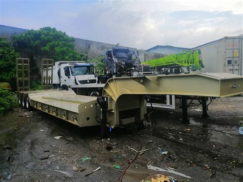 Fuwa Lowbed Trailer Tri Axle Tons Valenzuela Philippines Buy