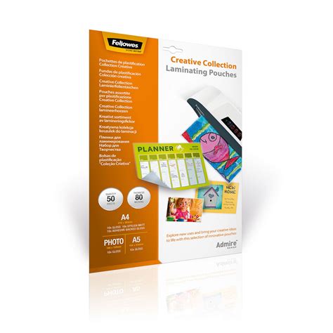 Fellowes Pochettes De Plastification Formats Diff Rents