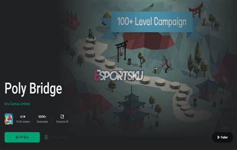 Poly Bridge Game Android Bikin Jembatan Esportsku