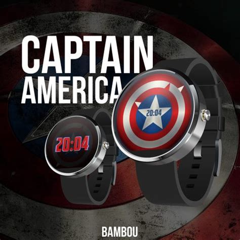 Captain America Shield – WatchFaces for Smart Watches