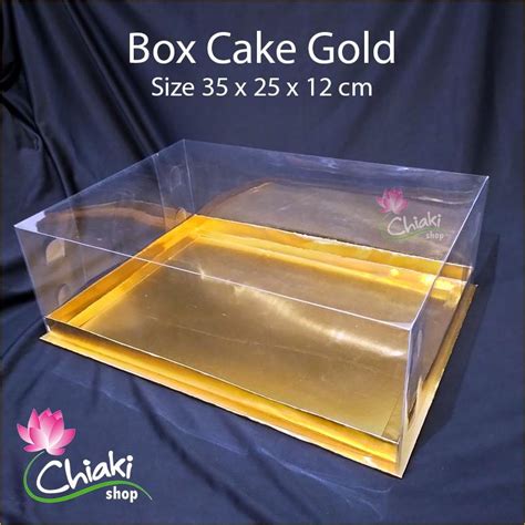 Jual Box Mika Gold Uk X X T Cm Cupcake Cake Pudding Tart Dus