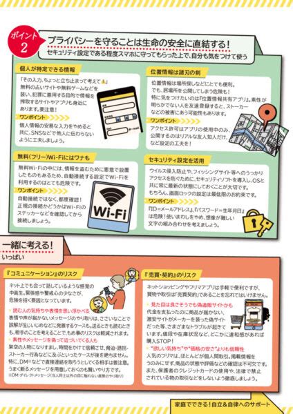 青少年のインターネット利用に係る保護者向け普及啓発リーフレット 山梨県立甲府工業高等学校定時制