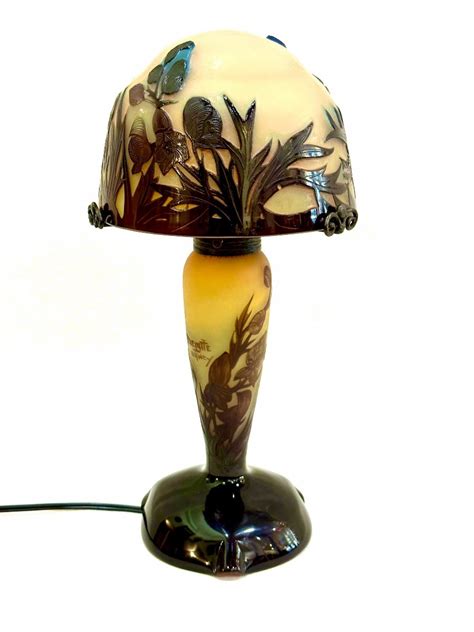 Proantic Lampe Champignon Art Nouveau A Delatte