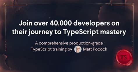 Sign Up To Total Typescript Total Typescript