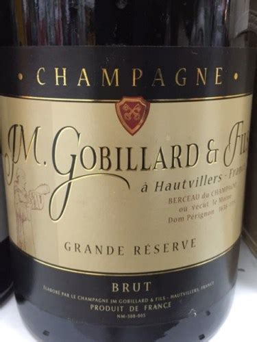 J M Gobillard Fils Grande Réserve Brut Champagne Vivino US