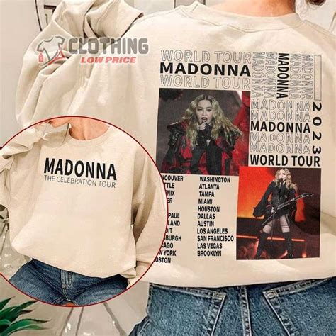 Madonna Four Decades The Celebration Tour 2023 Merch Madonna The