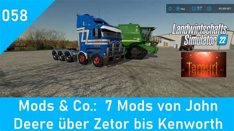 LS22 Mods Co 058 7 Mods von John Deere über Zetor bis Kenworth