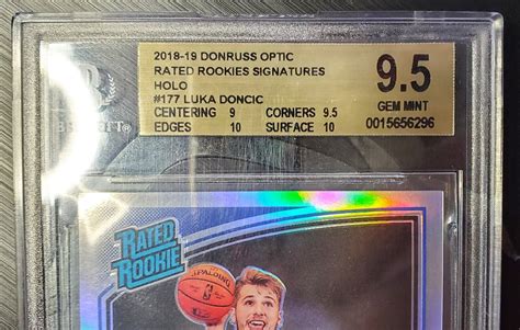 Bgs Luka Doncic Donruss Optic Holo Rated Rookie Auto Prizm