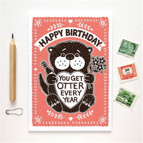 A Happy Birthday Card With A Teddy Bear Holding A Heart And The Words