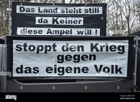 Berlin Germany January 15 2024 German Farmers Protest With