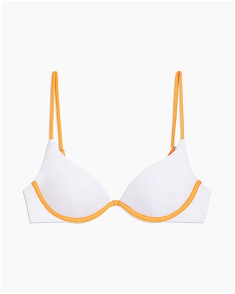 Buy Onia Helena Tricot Bikini Top White At 25 Off Editorialist