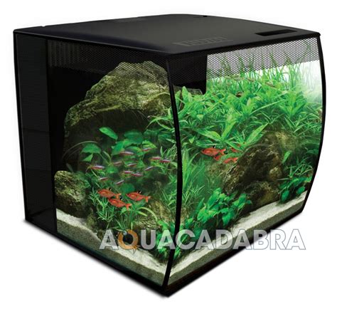 FLUVAL FLEX AQUARIUM 34L 57L LED LIGHTING FILTER MEDIA CURVED FRONT