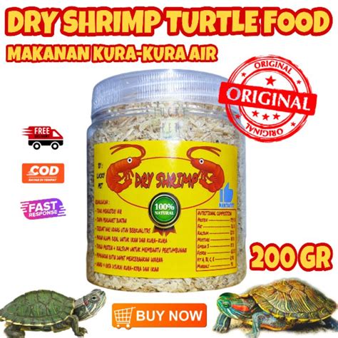 Jual 200 GR IN JAR DRY SHRIMP Udang Kering Pakan Makanan Kura Kura