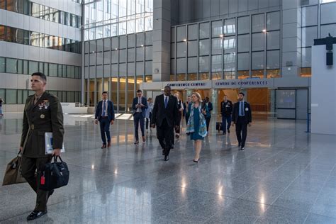 Dvids Images Secretary Austin Attends Meetings At Nato Image Of