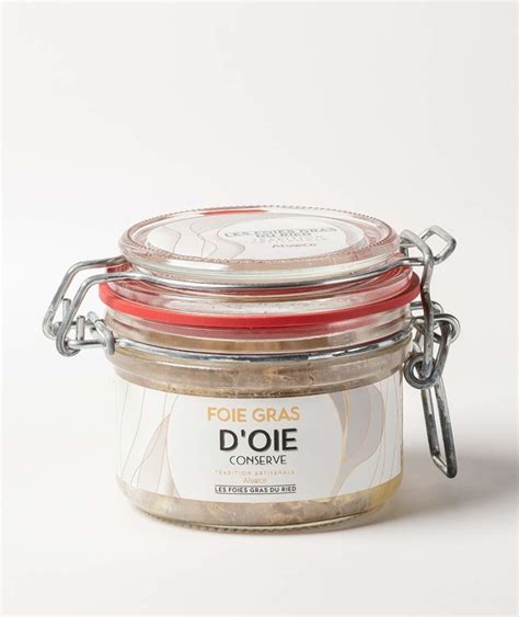 Les Foies Gras Du Ried Foie Gras D Oie Conserve Bocal De 130g