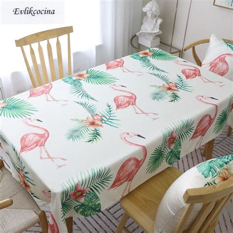 Frete Grátis Grande Flamingos Toalha de Mesa Para Casa Hotel Jantar