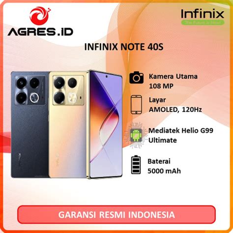 Promo INFINIX NOTE 40S 8GB 256GB GARANSI RESMI INFINIX Cicil 0 3x