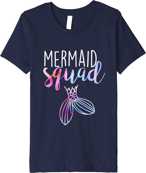 Mermaid Squad Mermaid Birthday Party Shirt Clothing