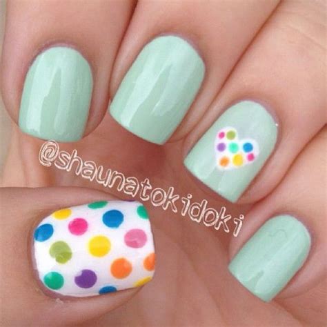 Stylish Polka Dots Nail Art Designs Noted List