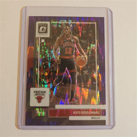 Panini Donruss Optic Ayo Dosunmu Purple Shock Prizm Chicago