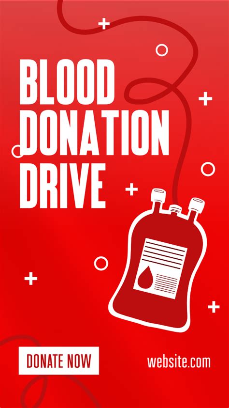 Blood Donation Drive Instagram story | BrandCrowd Instagram story Maker