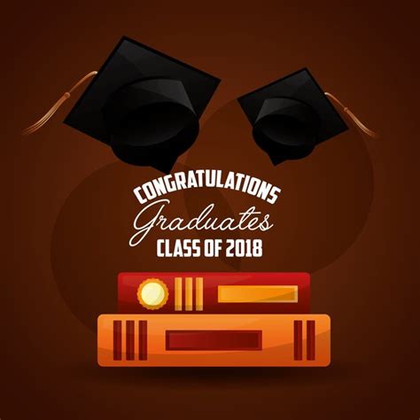 Premium Vector | Congratulations graduation card