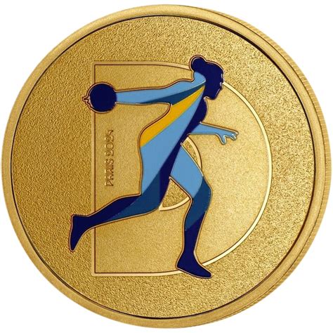 Paris 2024 Olympics Alphabet Sport Medallion D - Discus