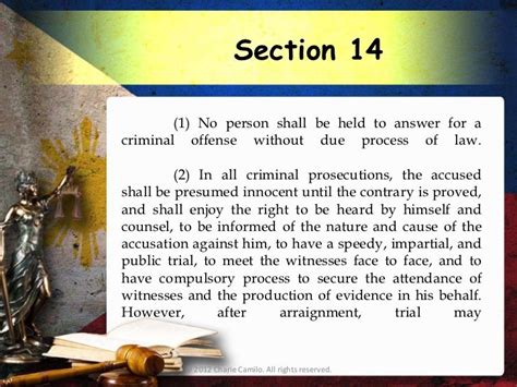 Philippine Constitution 1987 (Article 3 - Bill of Rights)