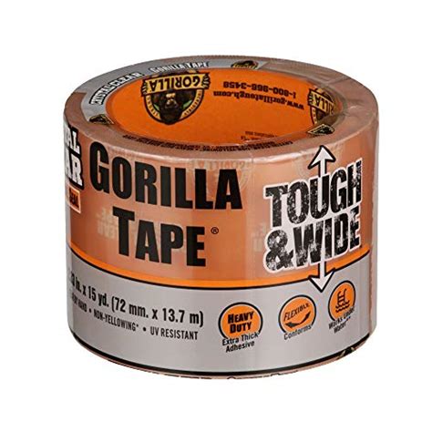 Gorilla Crystal Clear Repair Duct Tape Tough Wide X Yd