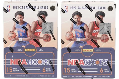 2023 2024 Panini Nba Hoops Basketball Blaster 2x Lot 2023 2024 Es