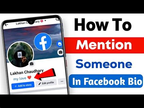 How To Mention In Facebook Bio Facebook Bio Mention How To Mention