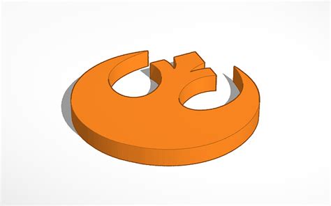 3d Design Rebel Symbol Star Wars Tinkercad