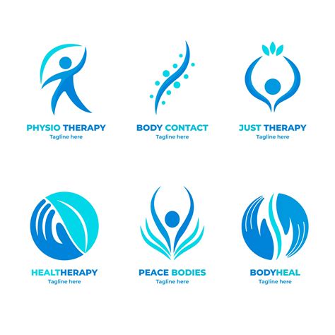 Edit and get this Minimalist Duotone Body Contact Physiotherapy Logo ...