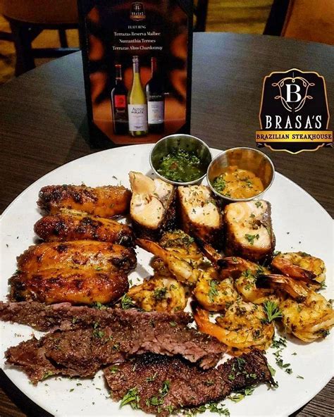 Brasa's Brazilian Steakhouse menu in Houston, Texas, USA