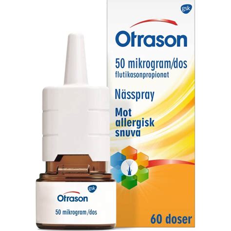 Otrason 50mg 60 Doser Nässpray • Hitta Bästa Pris