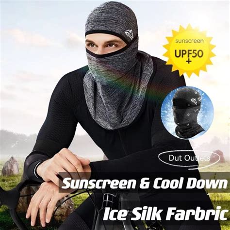 Balaclava Full Face Mask UPF50+ UV Sun Protection Face Cover Outdoor ...