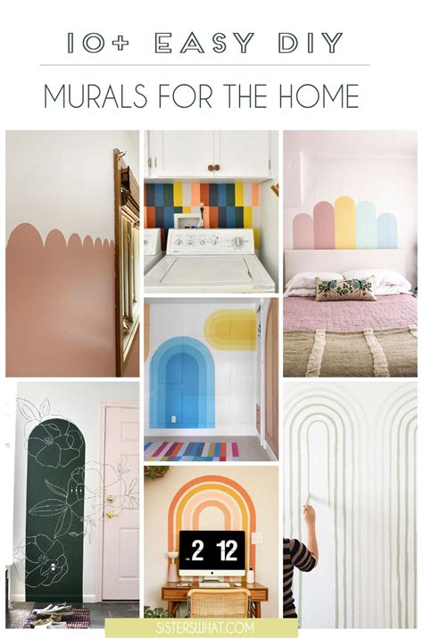 10+ EASY diy murals to do in your house - Sisters, What!