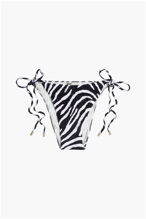 Zebra Print Low Rise Bikini Briefs Endource