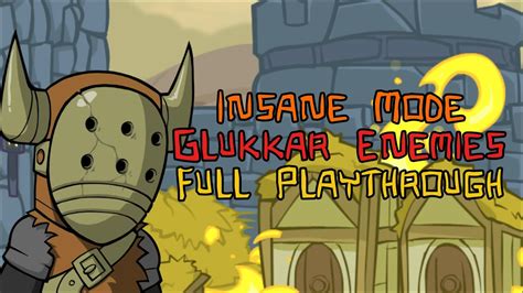 Castle Crashers Insane Mode Glukkar Enemies Full Playthrough YouTube