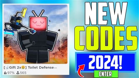 Secret Update Toilet Defence Tycoon Codes Gift Youtube