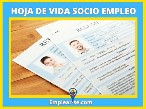 Iniciar sesión en Socio Empleo Hoja de vida Paso a Paso